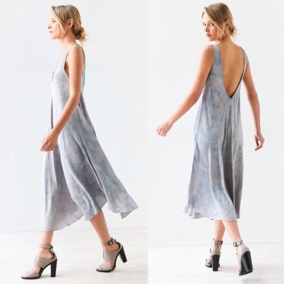 Urban Outfitters Dresses & Skirts - Silence + Noise Pale Blue Tie Dye Midi Dress